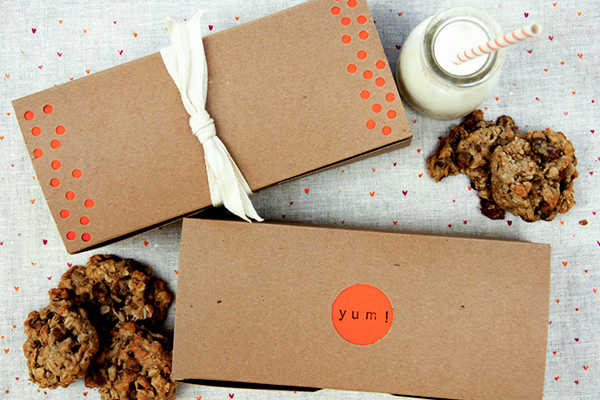 DIY Punchy Kraft Treat Boxes