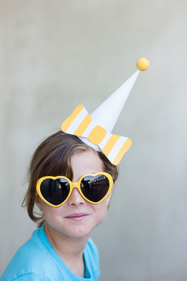 Paper Bow DIY Party Hats