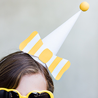 DIY Paper Bow Party Hats