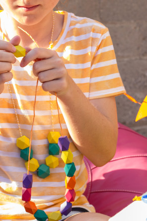 DIY Geometric Necklaces