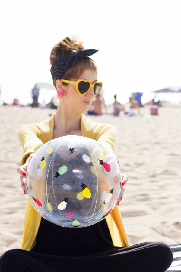 DIY Pineapple Beach Balls