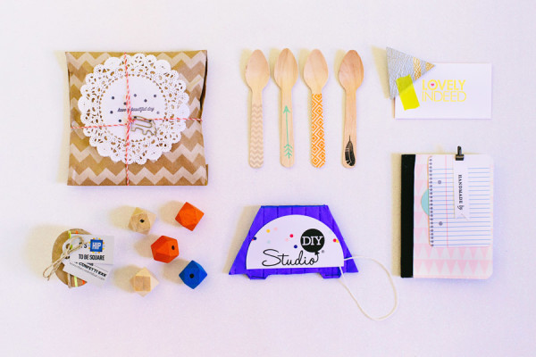 Geometric DIY Event Gift Bags