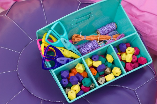 Geometric Necklace Making Station