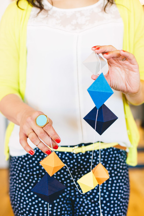 Geometric Paperfold Garland