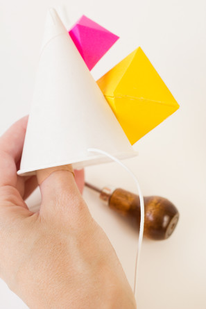 Geometric Party Hats DIY