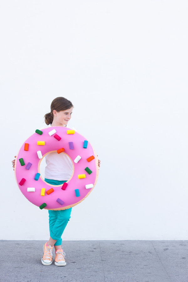 How to Make a Donut Pillow (or a Giant Donut Halloween Costume)