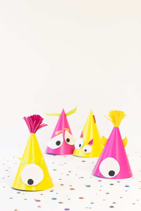 DIY Monster Party Hats