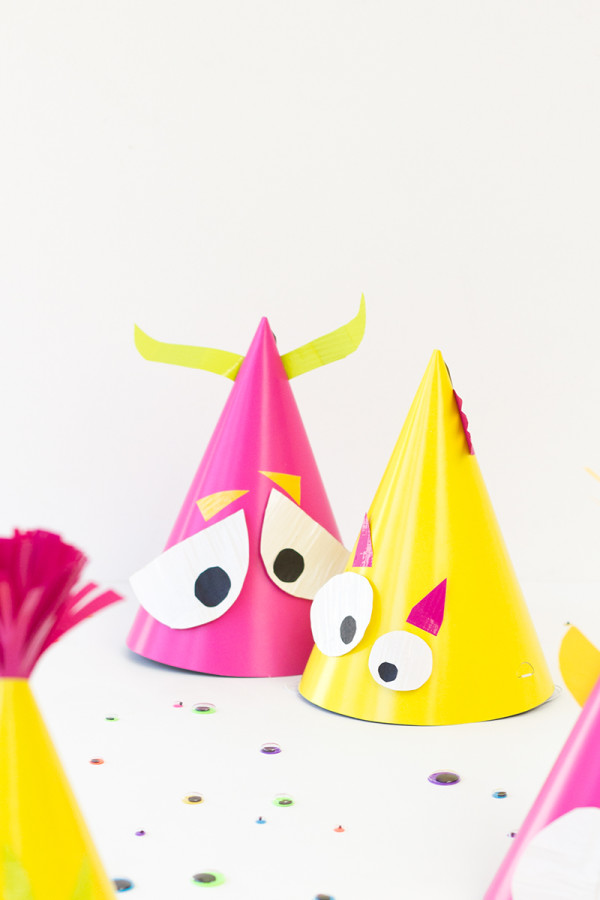 DIY Monster Party Hats