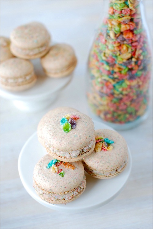 Five Reasons to Eat Fruity Pebbles After Breakfast | Fruity Pebble Macarons by The Novice Chef