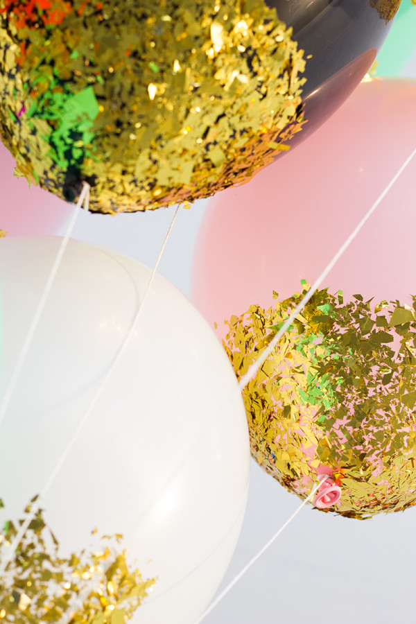 How To Make Confetti DIpped Balloons