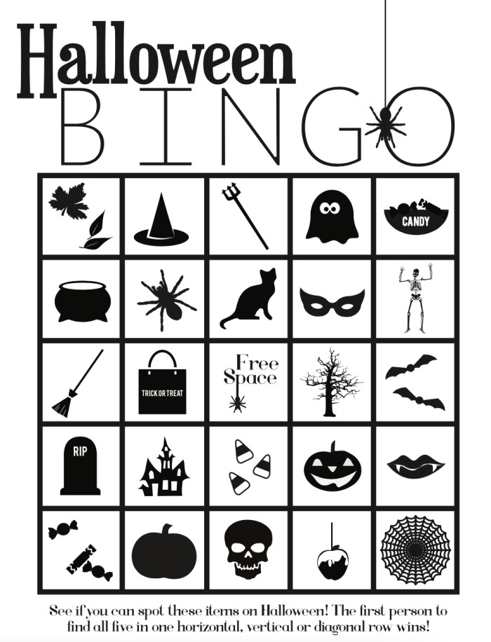 Printable Halloween Bingo Card
