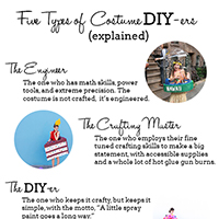 Five Types of Costume DIY-ers (+ Costumes To Make Tonight!)
