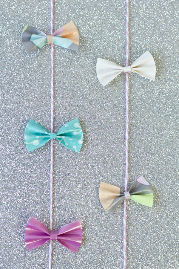 DIY Duct Tape Bow Gift Garland