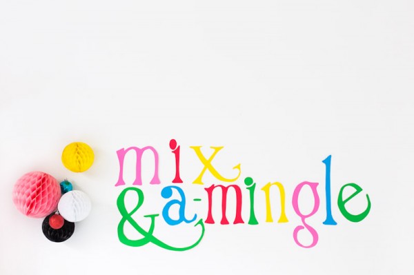 DIY Mix and A-Mingle Holiday Sign