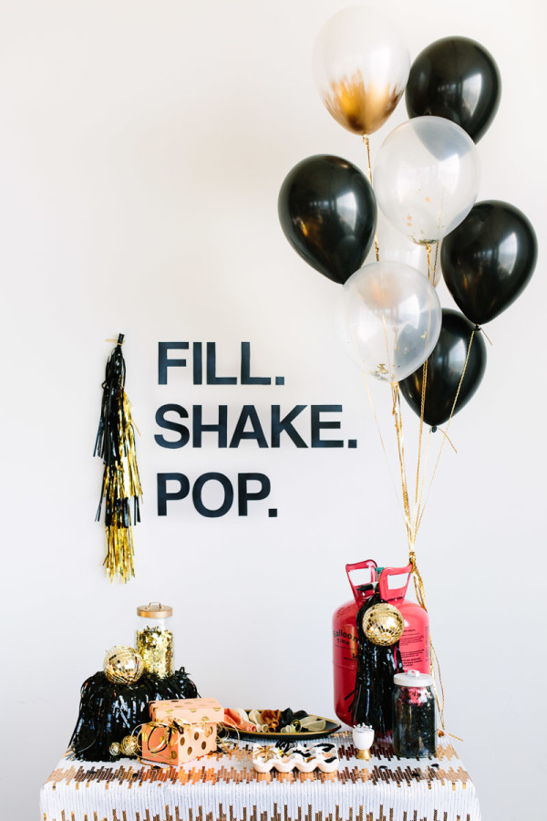 DIY Confetti Balloon Bar