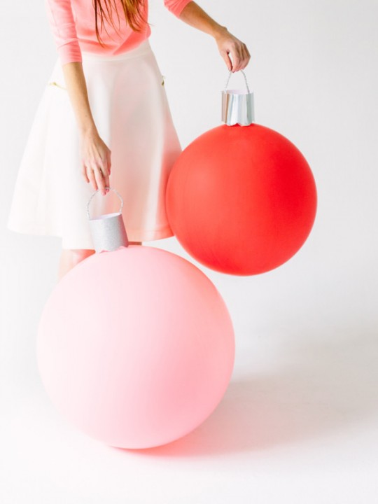 DIY Giant Ornament Balloons