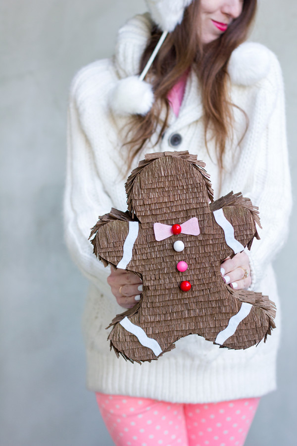 DIY Gingerbread Man Piñata