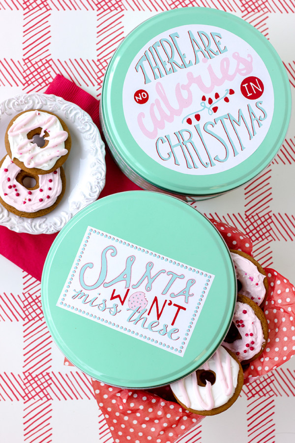 Holiday Calories Printable Christmas Treat Tags (Instant Download)