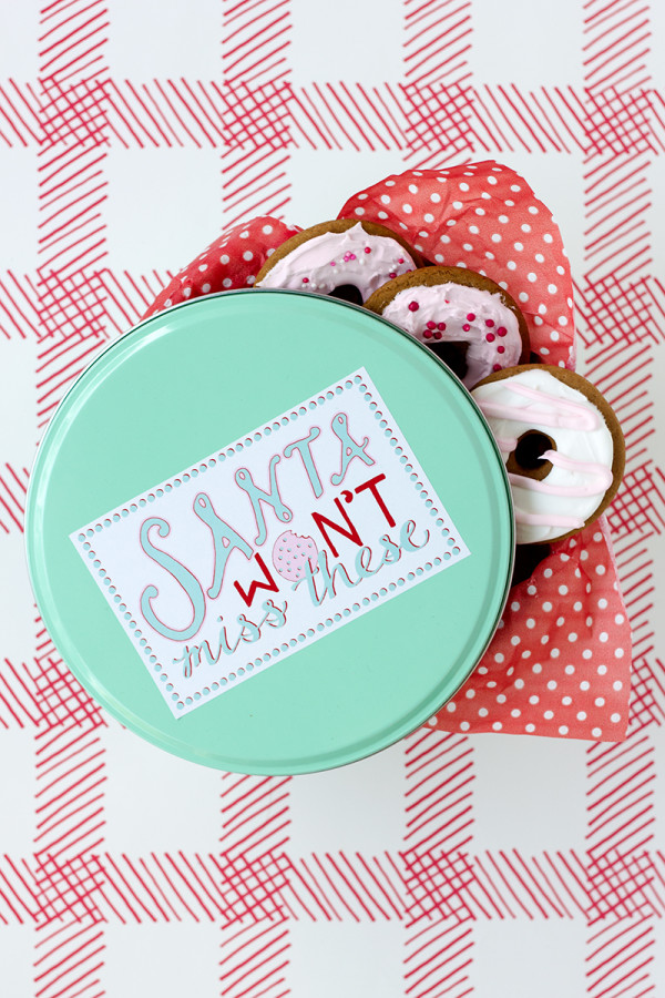 Free Cookie Tin Printables for Christmas