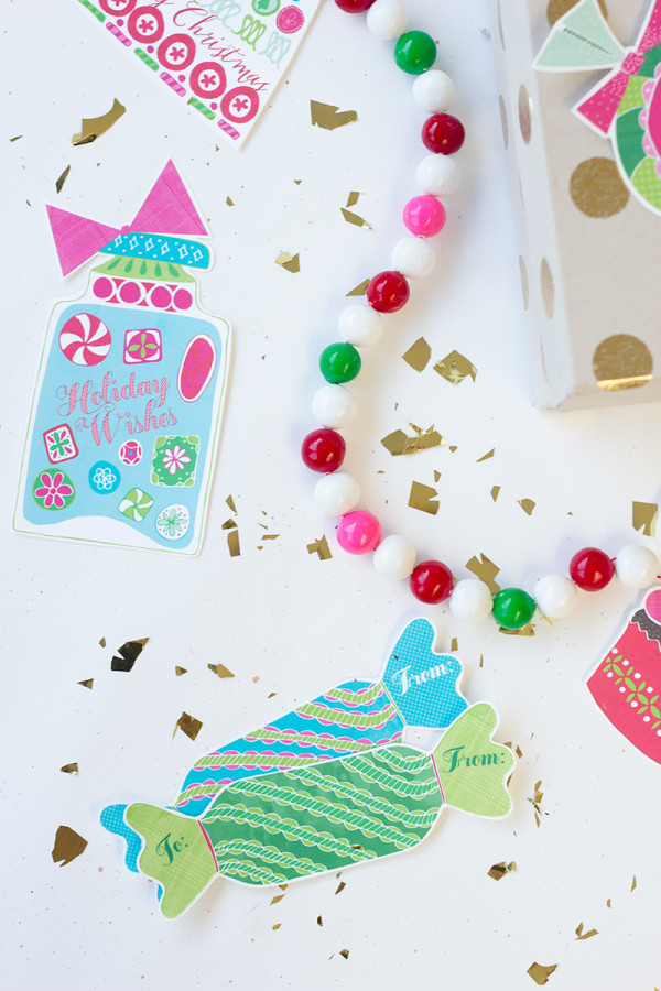 Free Printable Holiday Sweets Gift Tags