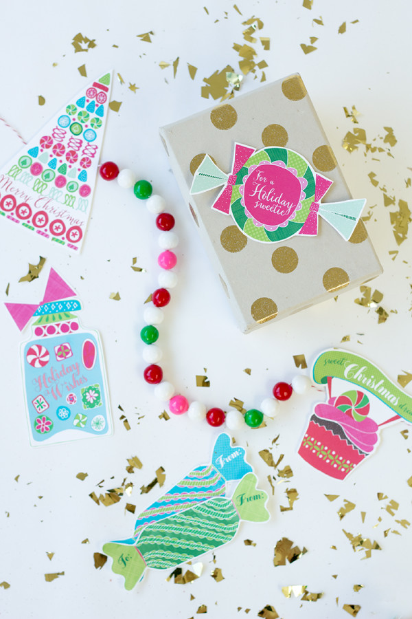 Free Printable Holiday Sweets Gift Tags