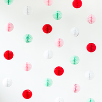 DIY Giant Honeycomb Christmas Bulbs + Ornaments