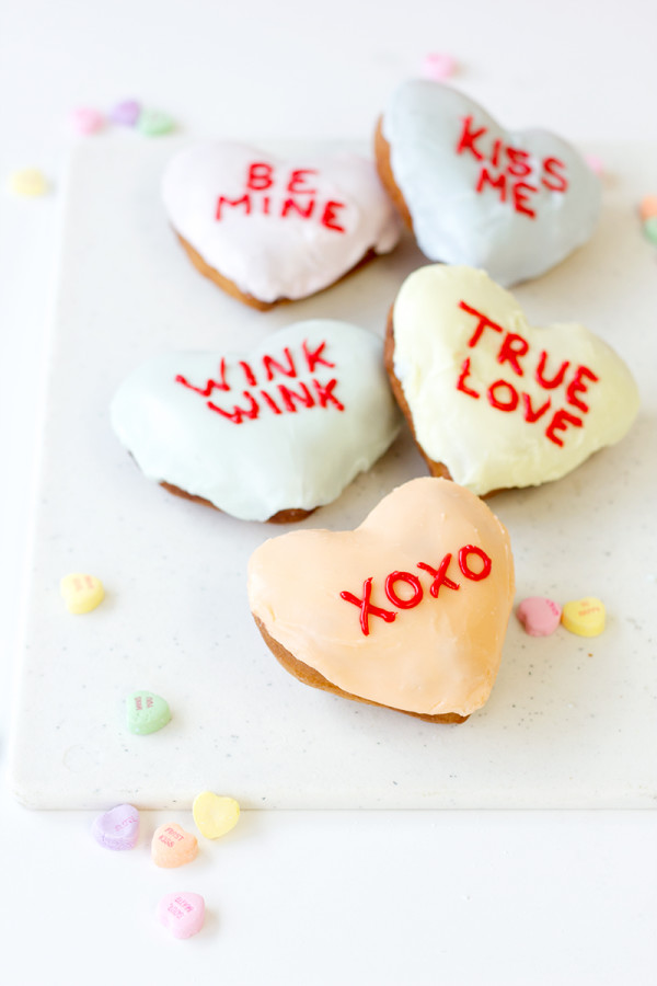 Conversation Heart Donuts