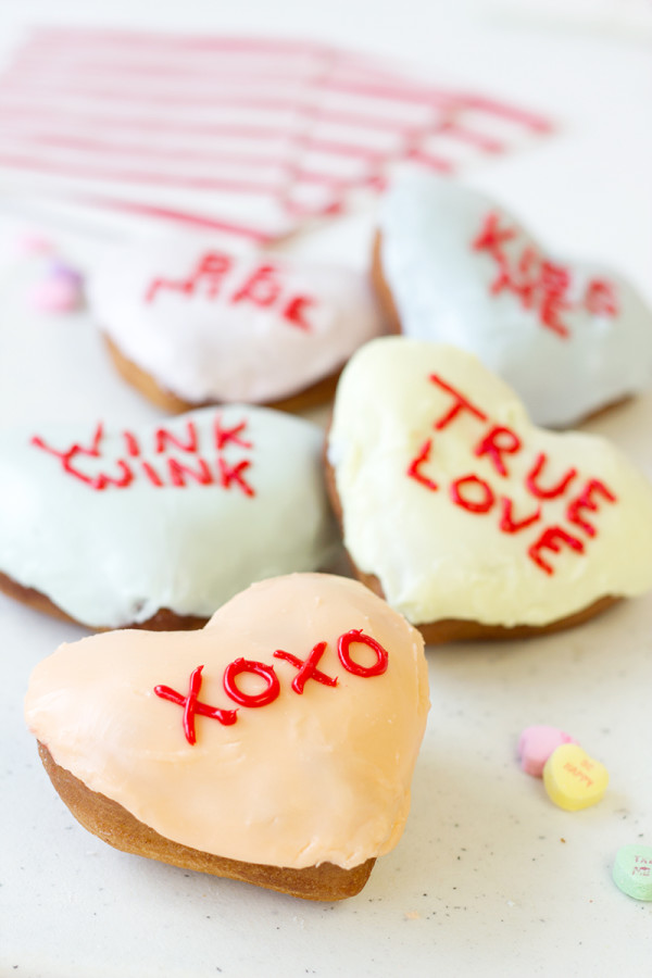 Conversation Heart Donuts