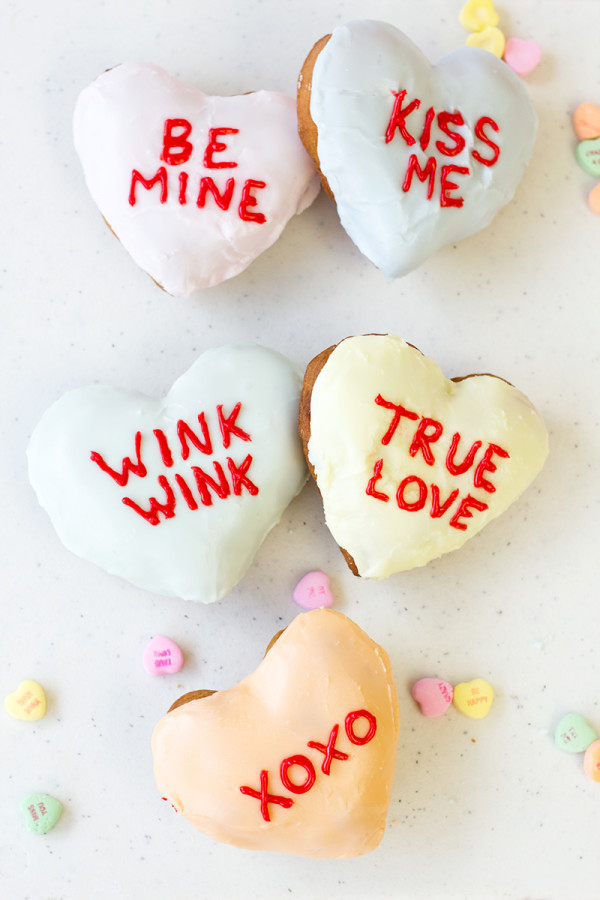 Conversation Heart Donuts