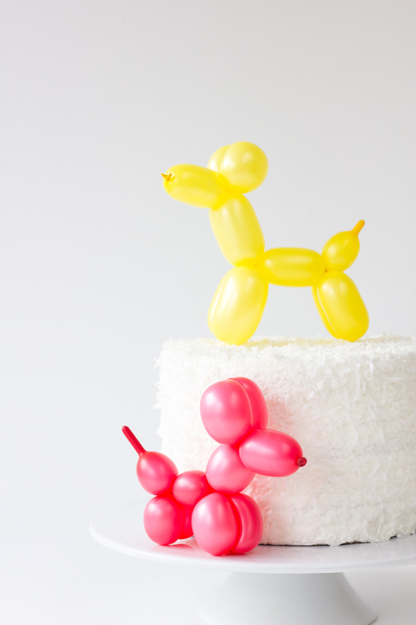 DIY Balloon Animal Cake Toppers