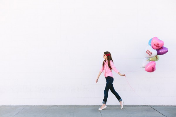 DIY Conversation Heart Balloons