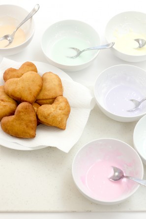 Valentines Day Conversation Heart Donuts