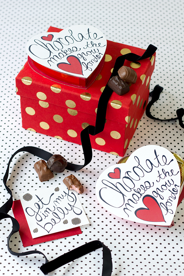 Free Printable Valentine's Day Chocolate Box Makeover