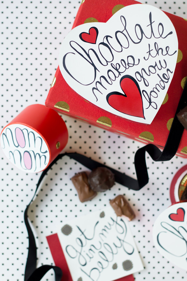 Valentine's Day Chocolate Box Makeover (Free Printables!)