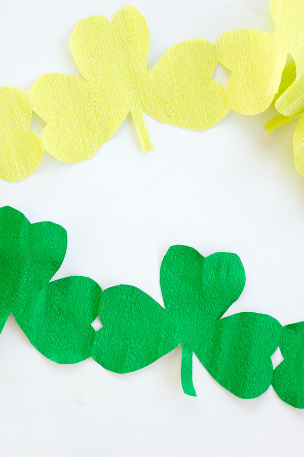 DIY Giant Shamrock Streamers