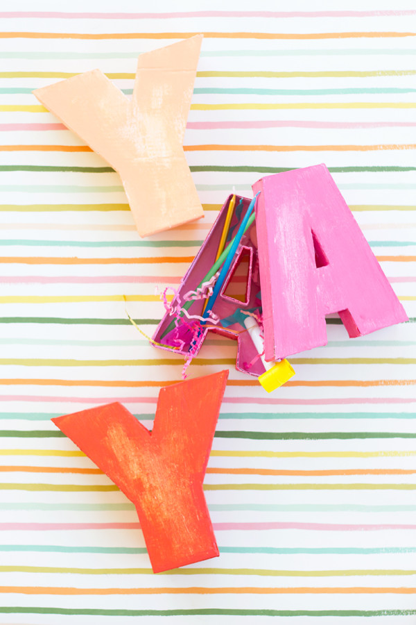 DIY Letter Shaped Boxes