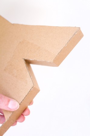 DIY Letter Shaped Boxes