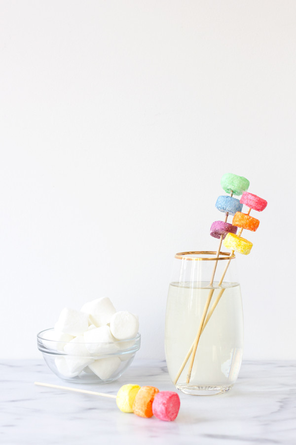 DIY Marshmallow Drink Stirrers