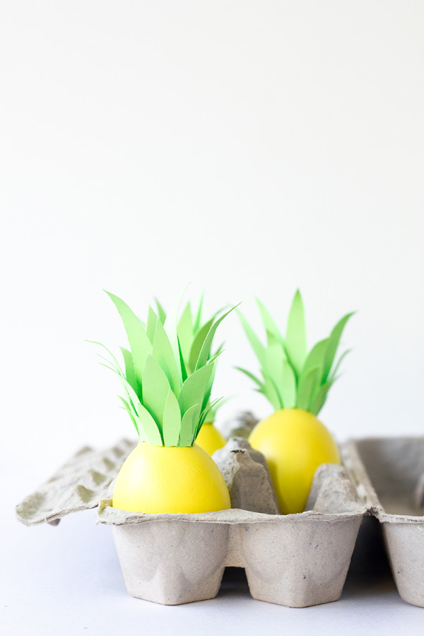 DIY Pineapple Easter Eggs