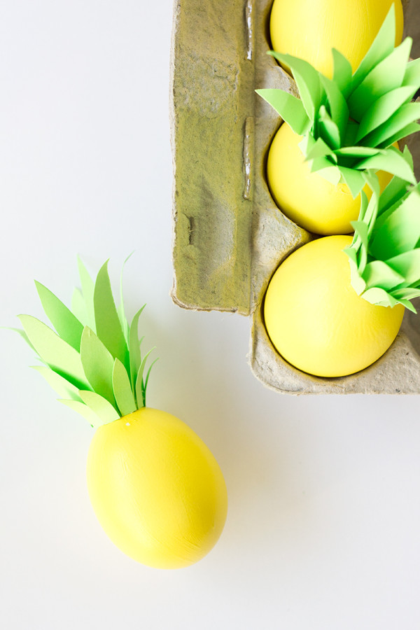 DIY Pineapple Easter Eggs