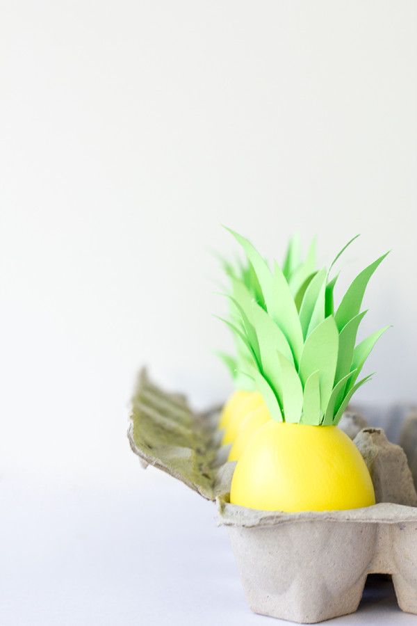 DIY Pineapple Easter Eggs