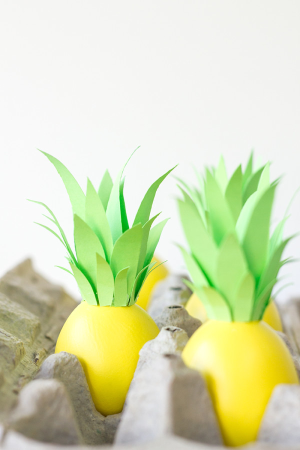 DIY Pineapple Easter Eggs