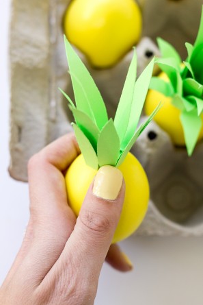 DIY Pineapple Easter Eggs