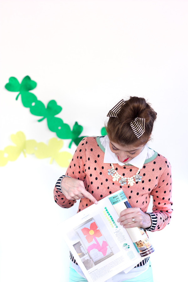 DIY Shamrock Streamers by Studio DIY in Martha Stewart Living