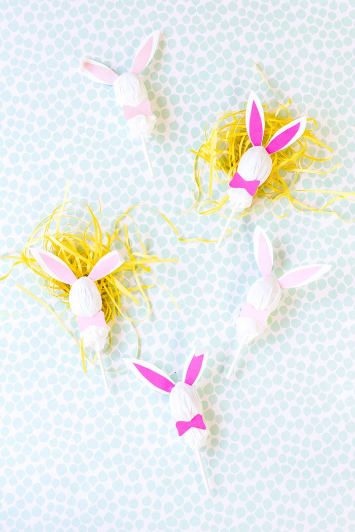 DIY Easter Bunny Lollipops