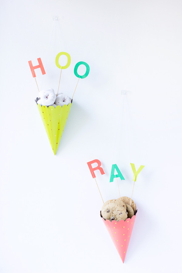 DIY Party Hat Treat Cones