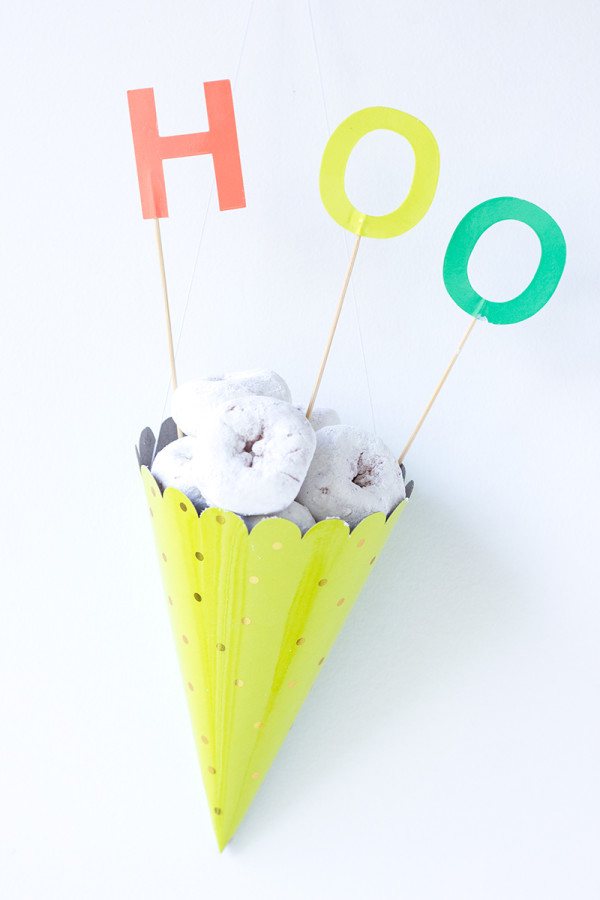 DIY Party Hat Treat Cones