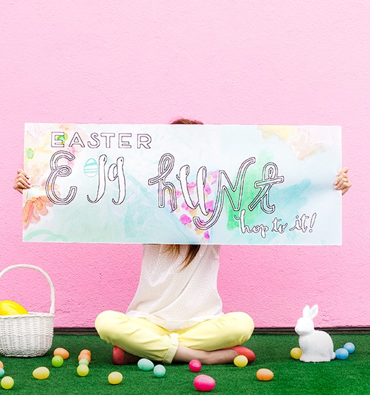 Free Printable Easter Egg Hunt Banner