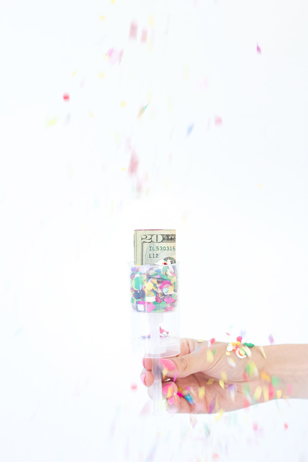 DIY Surprise Money Confetti Popper