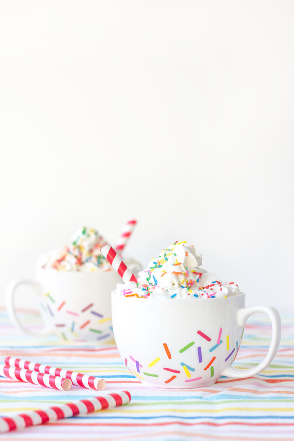 DIY Sprinkle Mugs